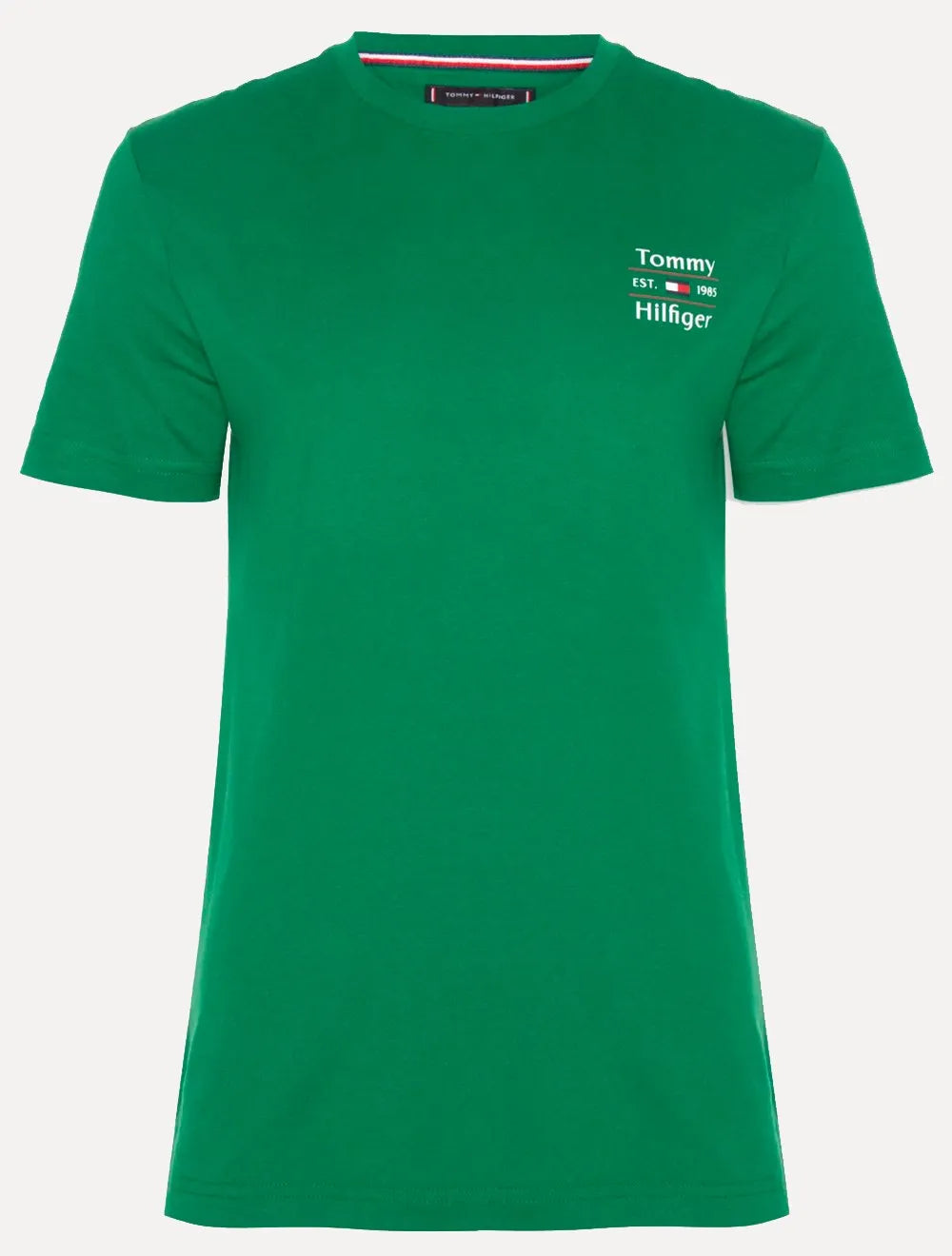 Camiseta Tommy Hilfiger Masculina Regular Stack Verde