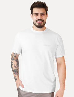 Camiseta Armani Exchange Masculina Milano New York Logo Branca