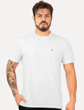 Camiseta Tommy Jeans Masculina Regular C-Neck Flag Branca