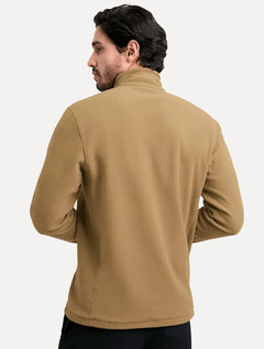 Blusa The North Face Fleece TKA 100 Glacier 1/4 Zip Dark Logo Marrom