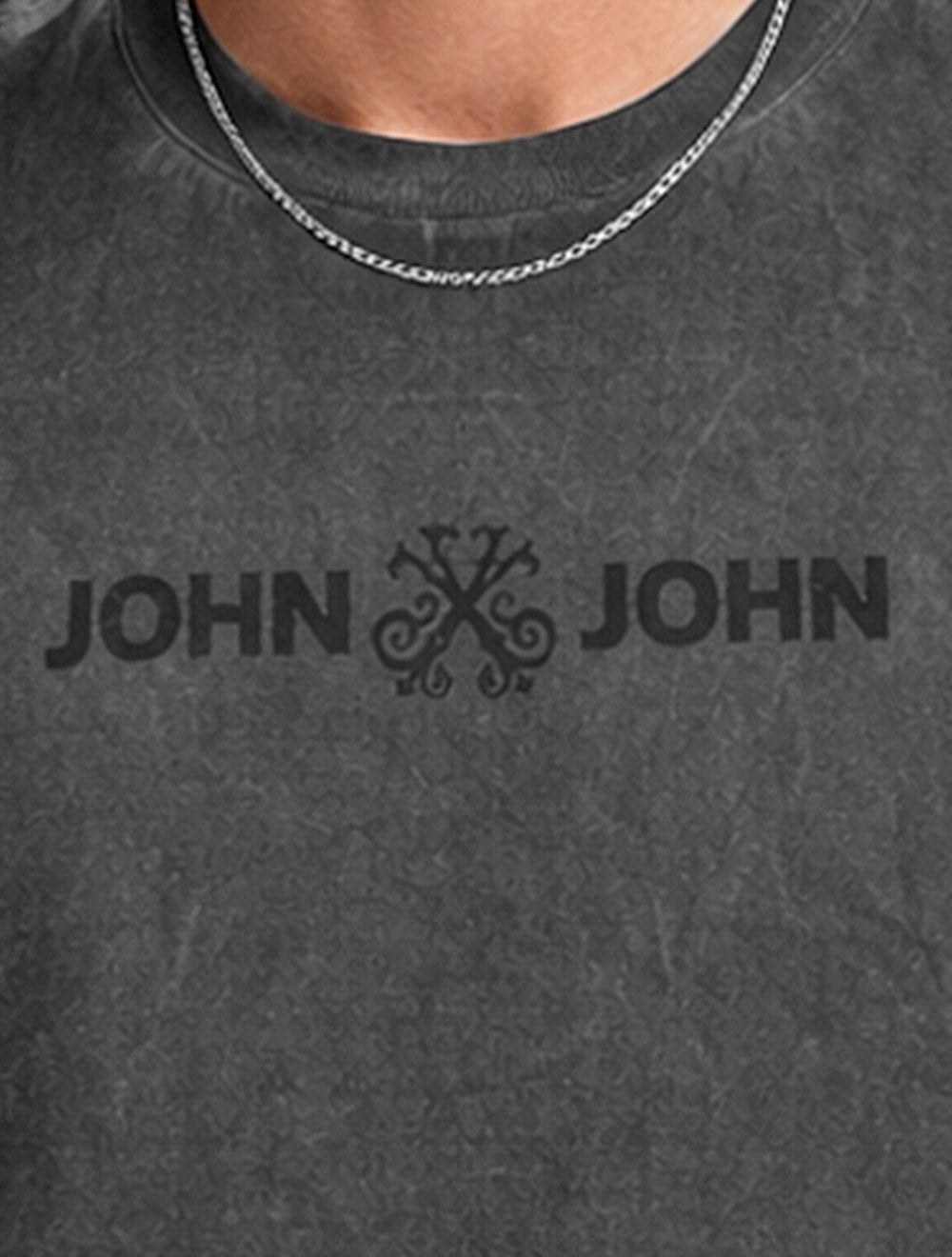 Regata John John Masculina Relaxed Fit Flat Cinza Escuro