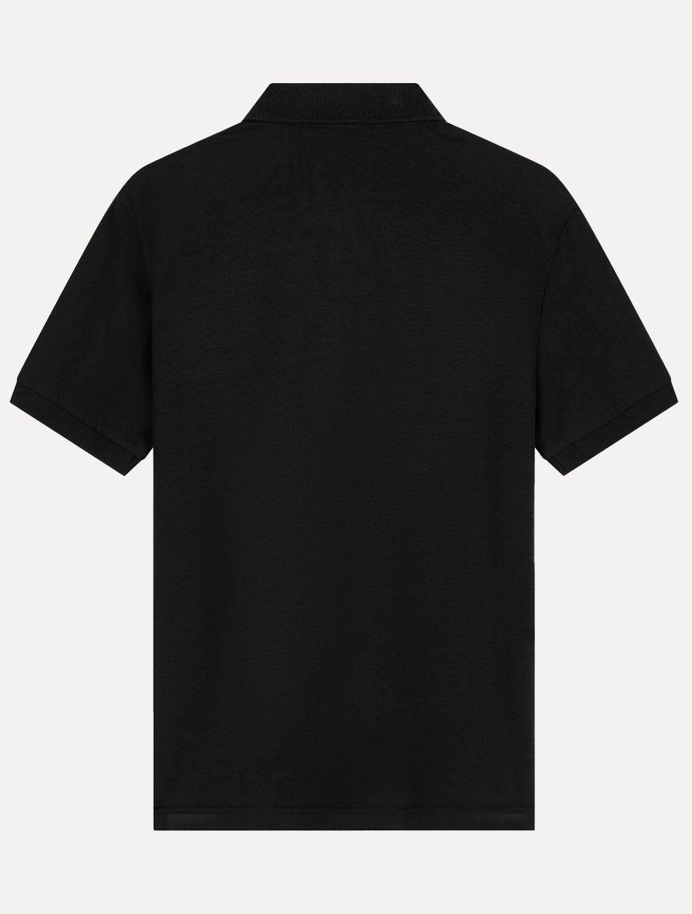 Camisa Polo Armani Exchange Slim Fit Malha de Algodão Half Zip Preta