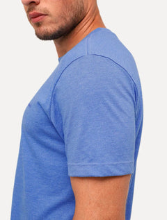 Camiseta Aramis Masculina Eco Lisa Azul Médio Mescla
