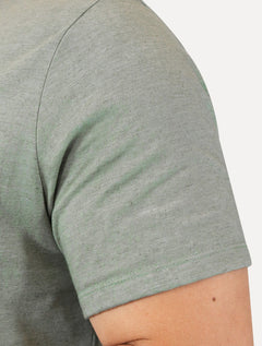 Camiseta Dudalina Masculina Mini Stripes Dark Logo Verde Médio
