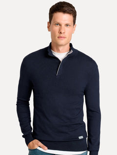 Suéter John John Masculino Regular Fit Tricot Jimmy Azul Marinho
