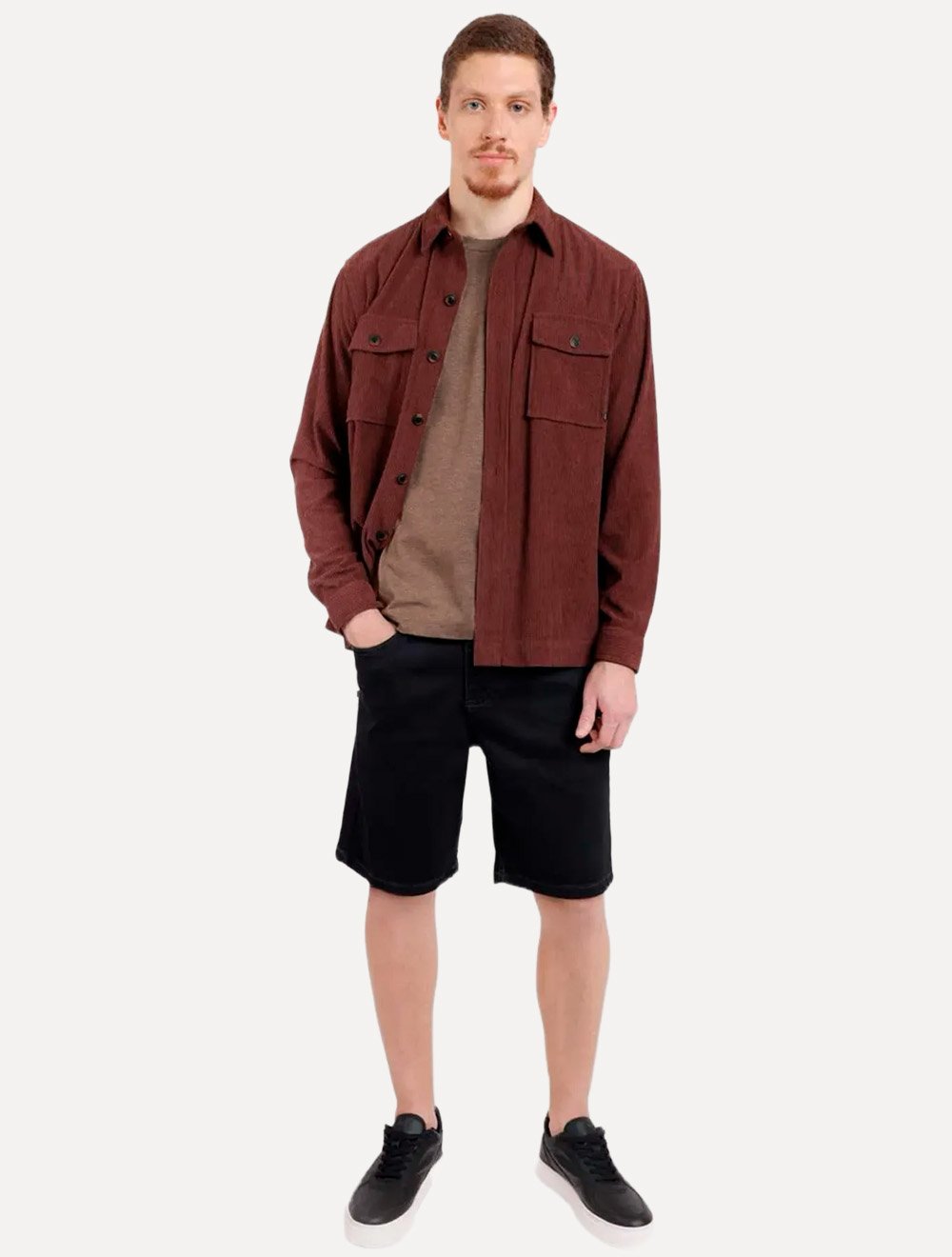 Camiseta Aramis Masculina Eco Lisa Light Icon Marrom Mescla