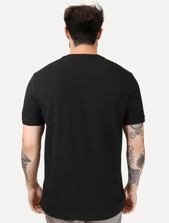Camiseta Aramis Masculina Piquet Gola Retilinea Textura Preto