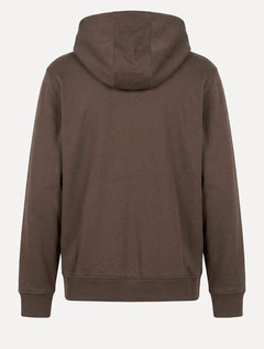 Moletom Armani Exchange Masculino Com Capuz Full Zip Subtle Logo Marrom