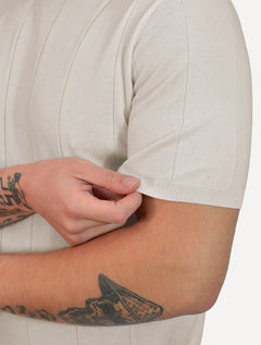 Camiseta Dixen Masculina Tricot Manga Curta Gola Careca Branco