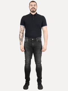 Calça Tommy Hilfiger Jeans Masculina Straight Denton Clark Preta