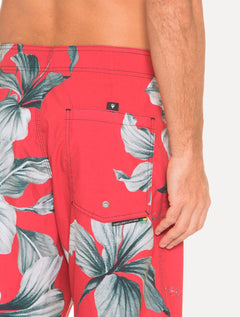 Bermuda Osklen Masculina D'Água Surf Fleur Vermelha