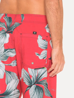 Bermuda Osklen Masculina D'Água Surf Fleur Vermelha