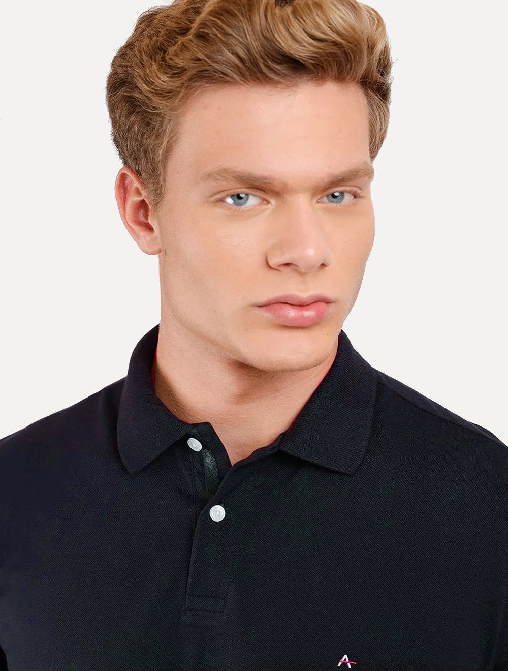 Camisa Polo Aramis Masculina Piquet Inner Detail Azul Marinho