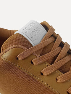 Tênis John John Masculino Nobuck Amsterdam Caramelo