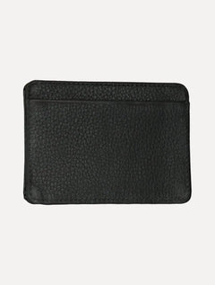 Carteira Calvin Klein Jeans Porta Cartão Couro Floater Vertical Logo Preta