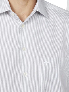 Camisa Dudalina Masculina Comfort Pocket Listrada Lines Azul