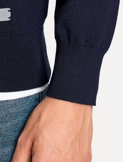 Suéter John John Masculino Regular Fit Tricot Jimmy Azul Marinho
