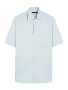 Camisa VR Masculina Casual Manga Curta Pocket Silicon Oil Azul Claro