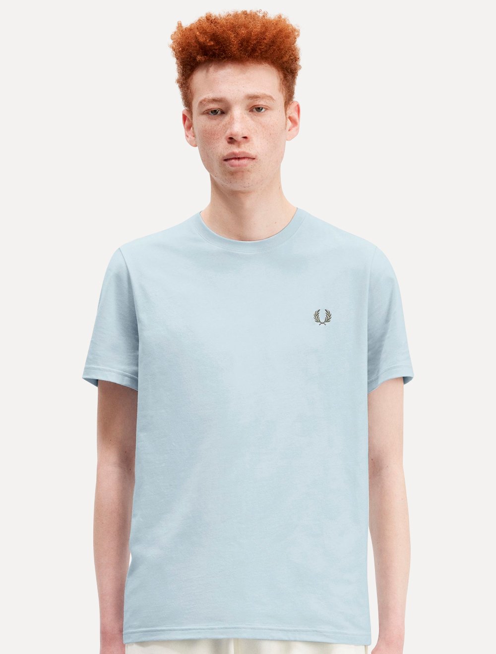 Camiseta Fred Perry Masculina Regular Back Graphic Laurel Azul Claro