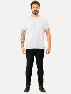 Camiseta Guess Masculina Logo Bordado Branca