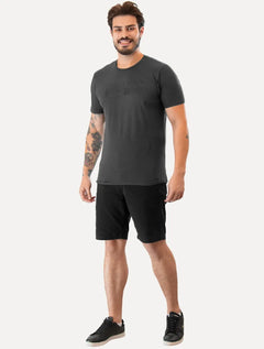 Camiseta Guess Masculina Rubber Logo Sash Chumbo