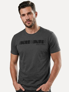 Camiseta John John Masculina Regular Jazz Bar Cinza Escuro
