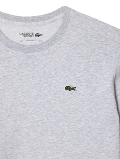 Camiseta Lacoste Masculina Basic Sport Quick Dry Cinza Mescla