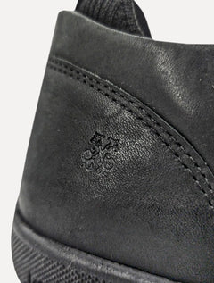 Tênis John John Masculino Couro New Slim Elastico All Black Preto