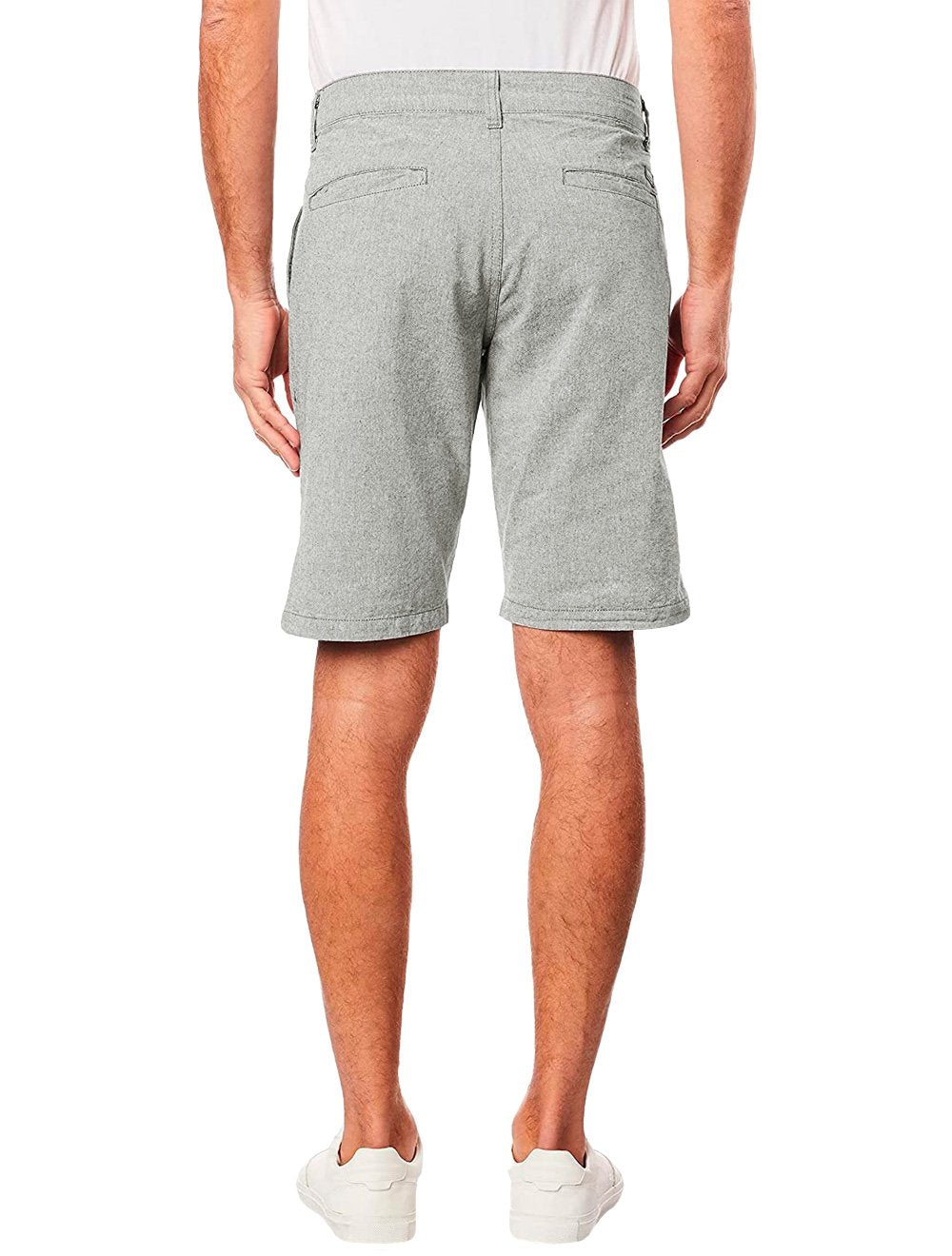 Bermuda Aramis Masculina Chino Fishbone Cinza