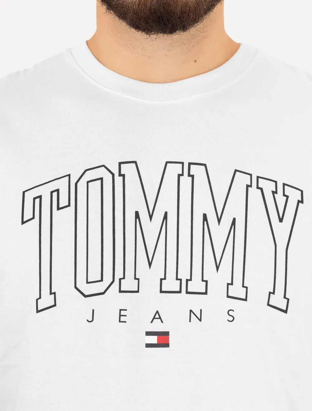 Camiseta Tommy Jeans Masculina College Graphic Branca