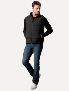 Colete Calvin Klein Jeans Masculino Logo Peito Fosco Preto