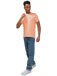 Camiseta Aeropostale Embroidered Navy Logo NYC A87 Laranja Claro