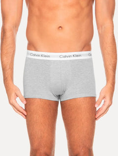 Cuecas Calvin Klein Low Rise Trunk Mescla Preta Branca Pack 4UN