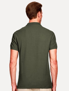Polo Aramis Masculina Cotton Piquet Basic Verde Militar