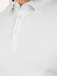 Polo Dudalina Masculina Slim Malha Branca