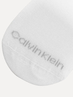 Meia Calvin Klein Invisível C27.01A CK Branca Kit 2 Pares