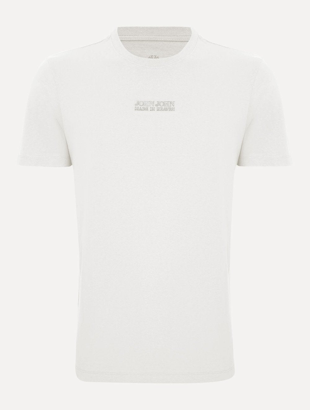 Camiseta John John Masculina Regular Fit Brand Relief Branca