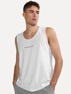 Regata Calvin Klein Jeans Masculina Front Logo Branca