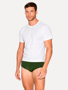 Sunga John John Masculina Zayn Black Logo Lateral Verde Militar