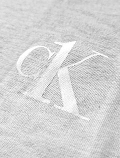 Pijama Calvin Klein Masculino Manga Longa Calça Flanelada 1996 Xadrez Azul Cinza Mescla