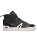 Tênis Lacoste Masculino Couro Sneaker L004 Blk/Off Wht Preto