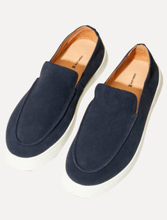 Tênis Osklen Masculino Camurça Moc Soho Soft Azul Marinho