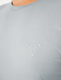 Camiseta Guess Masculina Bordado Peito Azul Claro