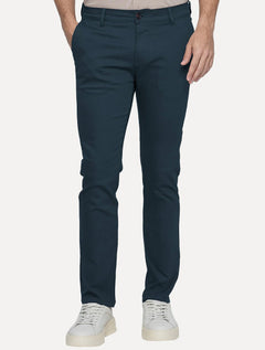 Calça King & Joe Sarja Masculina Slim Azul Marinho