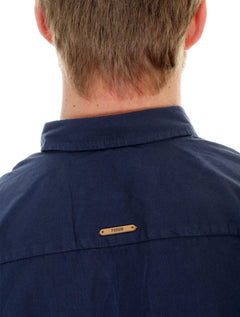 Camisa Forum Masculina Manga Curta Cotton Relax Azul Marinho