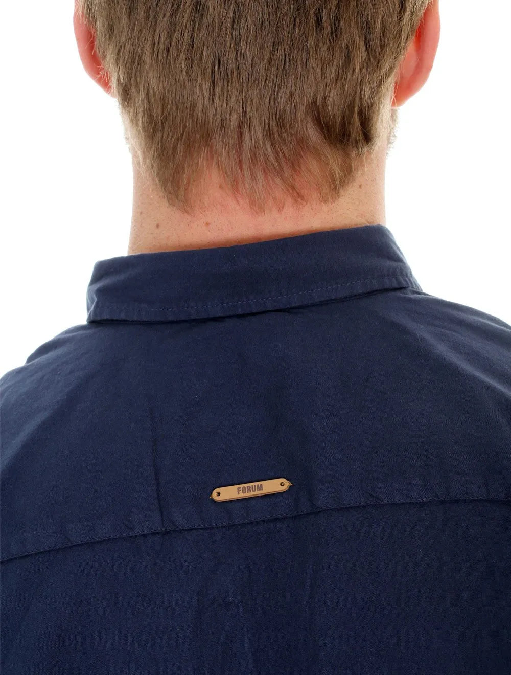 Camisa Forum Masculina Manga Curta Cotton Relax Azul Marinho