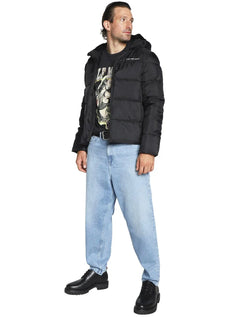 Jaqueta Calvin Klein Jeans Masculina Hoodie Matelassê Sust Logo Preta