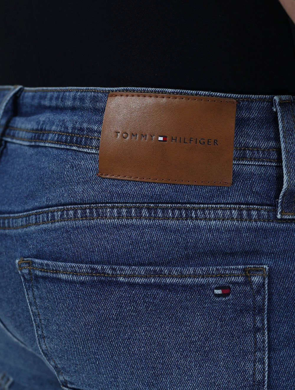 Calça Tommy Hilfiger Jeans Masculina Slim Bleecker Azul Médio