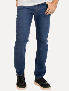 Calça Calvin Klein Jeans Masculina Slim 5 Pockets Azul Marinho