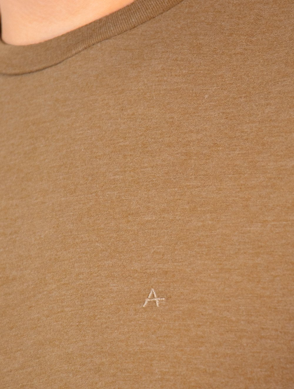 Camiseta Aramis Masculina Basic Lisa Mono Icon Cáqui Mescla